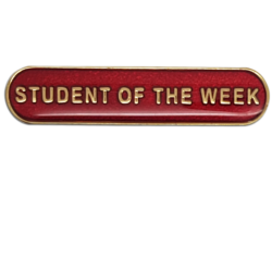 Student of the Week Rounded Bar Badge 15