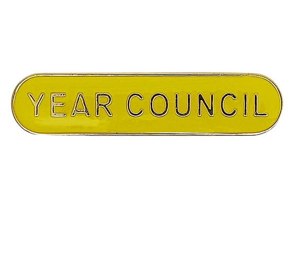 Year Council Rounded Edge Bar Badge 2