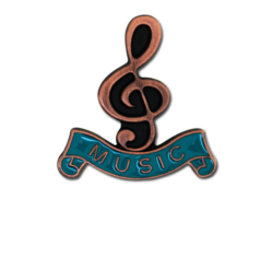 Music - Bronze Clef Badge 28