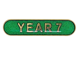 Year 7 Rounded Edge Bar Badge 8