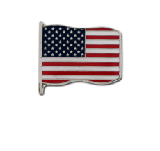 U.S.A. Small Flag Badge