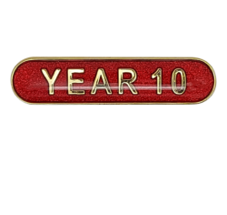 Year 10 Rounded Edge Bar Badge 5
