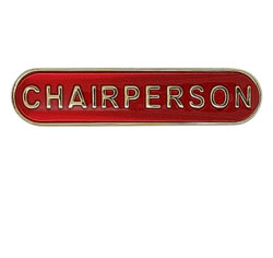 Chairperson Rounded Edge Bar Badge 5