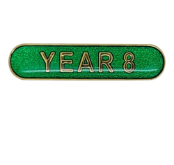 Year 8 Rounded Edge Bar Badge 8