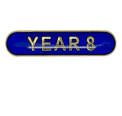 Year 8 Rounded Edge Bar Badge 7