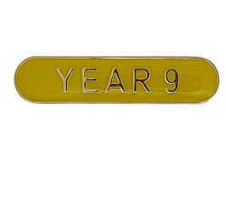 Year 9 Rounded Edge Bar Badge 6