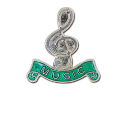 Music - Silver Clef Badge 18