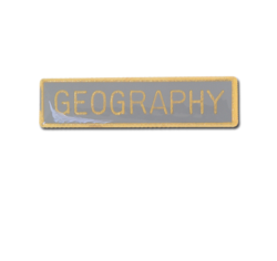Geography Small Bar Badge 26