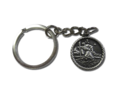 St Christopher Circle Keyring