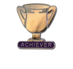 Achiever Trophies - Silver Trophy Badge 19