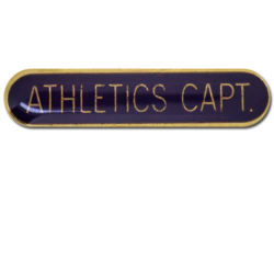 Athletics Captain Rounded Edge Bar Badge 19