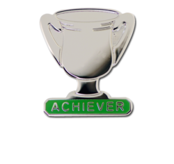 Achiever Trophies - Silver Trophy Badge 18