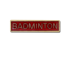 Badminton Small Bar Badge
