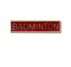 Badminton Small Bar Badge 15