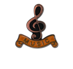 Music - Bronze Clef Badge 25