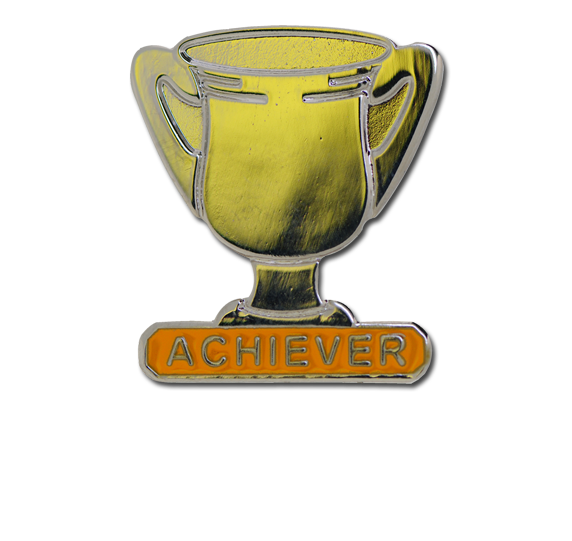 Achiever Trophies - Silver Trophy Badge 11