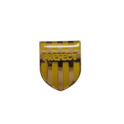 Striped Enamelled Prefect Shield Badge 6
