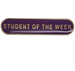 Student of the Week Rounded Bar Badge 19