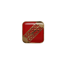 Square School Council Enamelled Badge