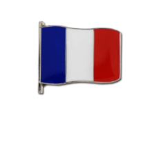 French Small Flag Badge