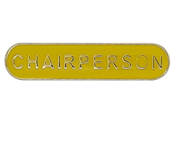 Chairperson Rounded Edge Bar Badge 6