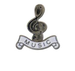 Music - Silver Clef Badge 20