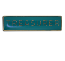 Treasurer Squared Edge Bar Badge 28
