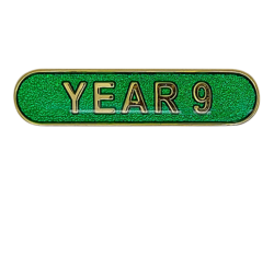 Year 9 Rounded Edge Bar Badge 8