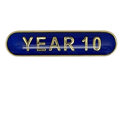 Year 10 Rounded Edge Bar Badge 7
