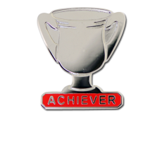 Achiever Trophies - Silver Trophy Badge