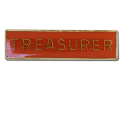 Treasurer Squared Edge Bar Badge 22