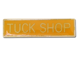 Tuck Shop Squared Edge Bar Badge 25