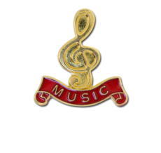 Music - Gold Clef Badge