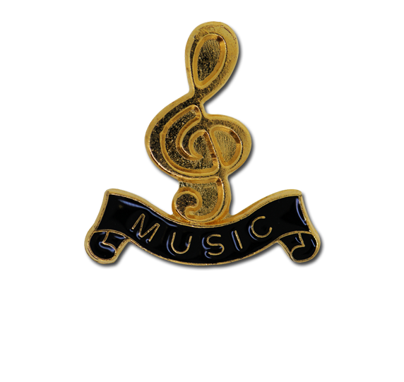 Music - Gold Clef Badge