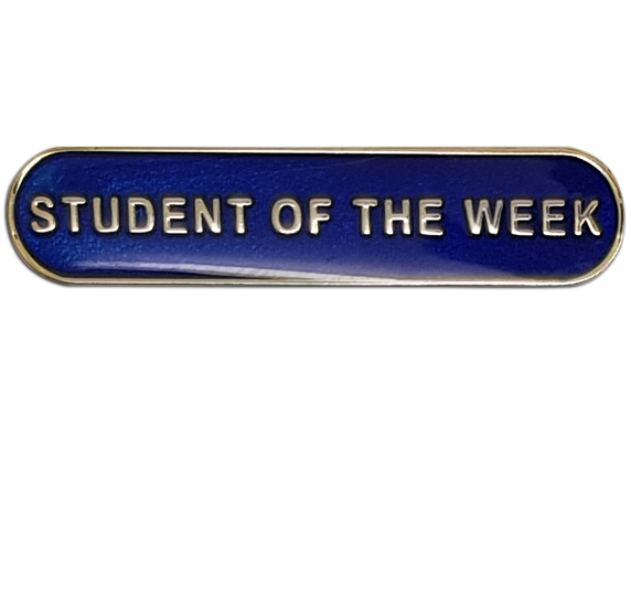 Student of the Week Rounded Bar Badge