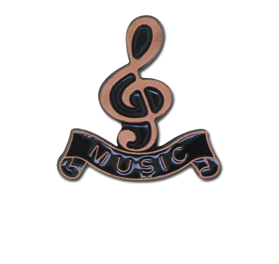 Music - Bronze Clef Badge