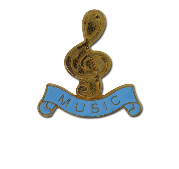 Music - Gold Clef Badge