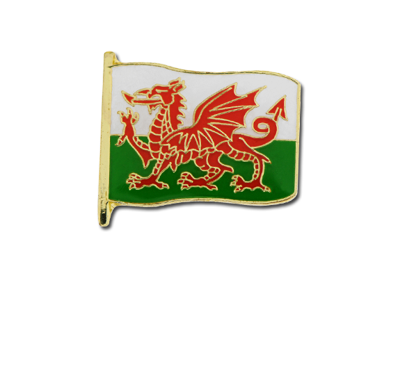 Wales Small Flag Badge