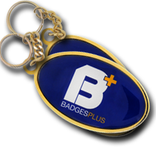 Personalised 27mm x 45mm Oval Keyrings