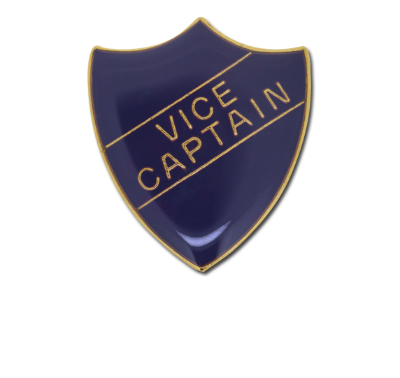 Vice Captain Enamelled Shield Badge