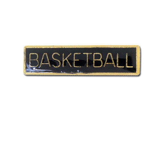 Basketball Small Bar Badge