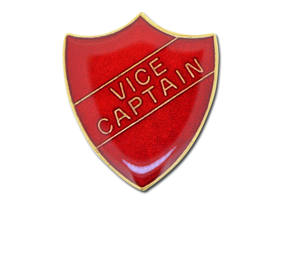 Vice Captain Enamelled Shield Badge