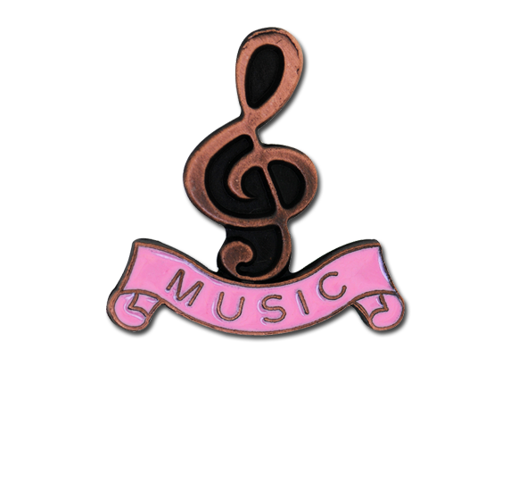 Music - Bronze Clef Badge