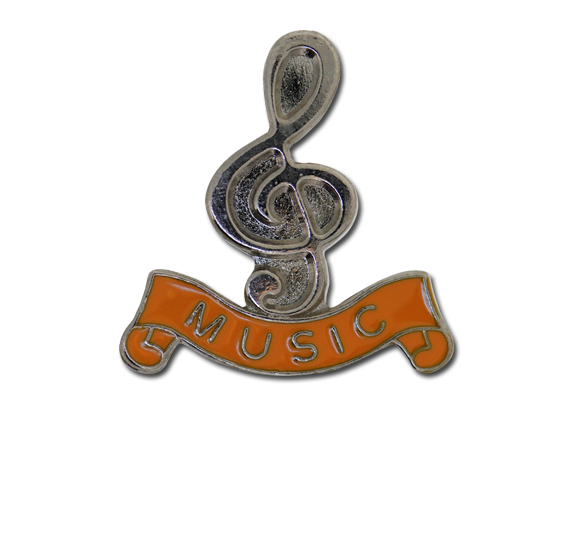 Music - Silver Clef Badge