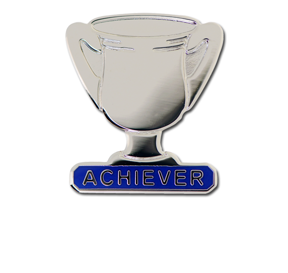 Achiever Trophies - Silver Trophy Badge