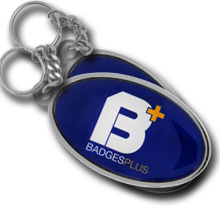 Personalised 27mm x 45mm Oval Keyrings