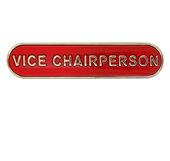 Vice Chairperson Rounded Edge Bar Badge