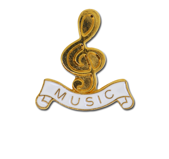 Music - Gold Clef Badge