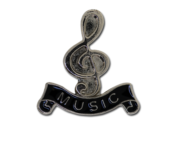 Music - Silver Clef Badge