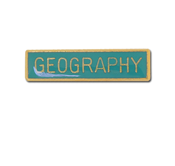 Geography Small Bar Badge